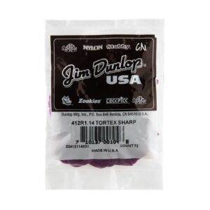 Dunlop Tortex® Sharp Picks - 1.14mm - Bag Of 72 Picks