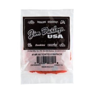 Dunlop Tortex® Fin Picks - .60mm - Bag Of 72 Picks