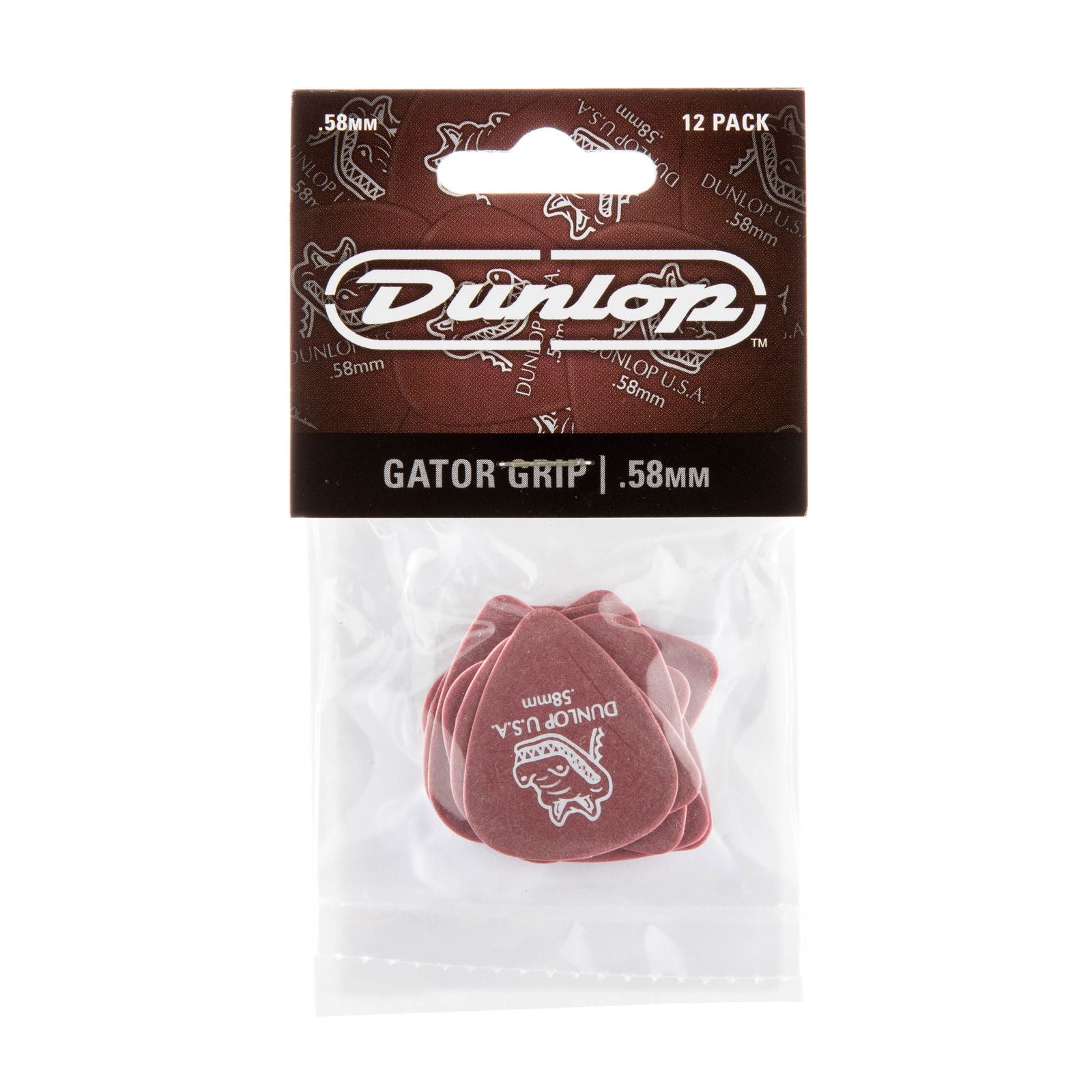 Dunlop Gator Grip® Picks - .58mm - Pack Of 12 Picks
