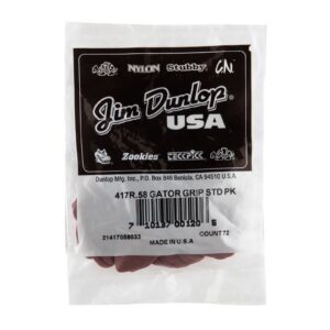 Dunlop Gator Grip® Picks - .58mm - Bag Of 72 Picks