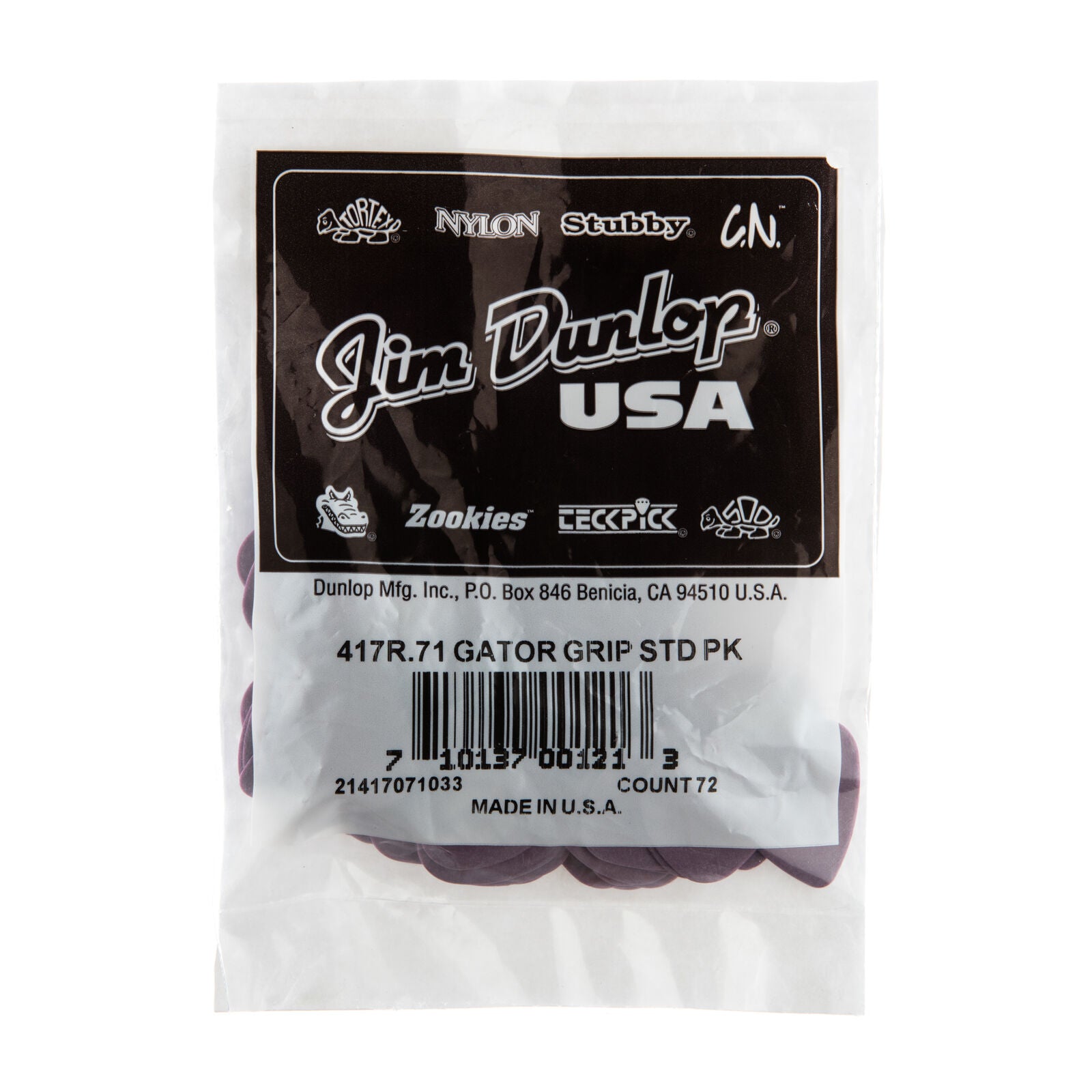 Dunlop Gator Grip® Picks - .71mm - Bag Of 72 Picks