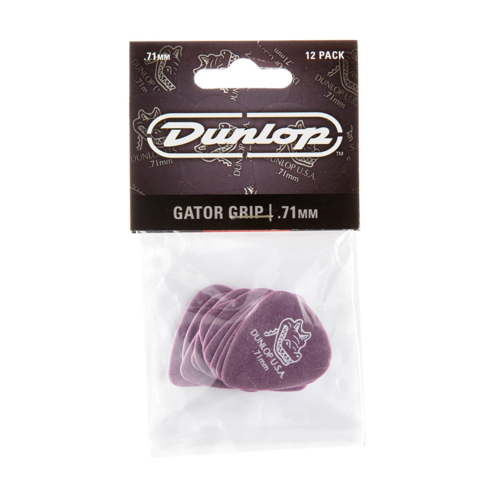 Dunlop Gator Grip® Picks - .71mm - Pack Of 12 Picks