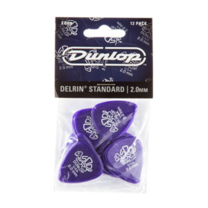 Dunlop Delrin 500 Guitar Picks - 2.00mm - Pack Of 12 Picks