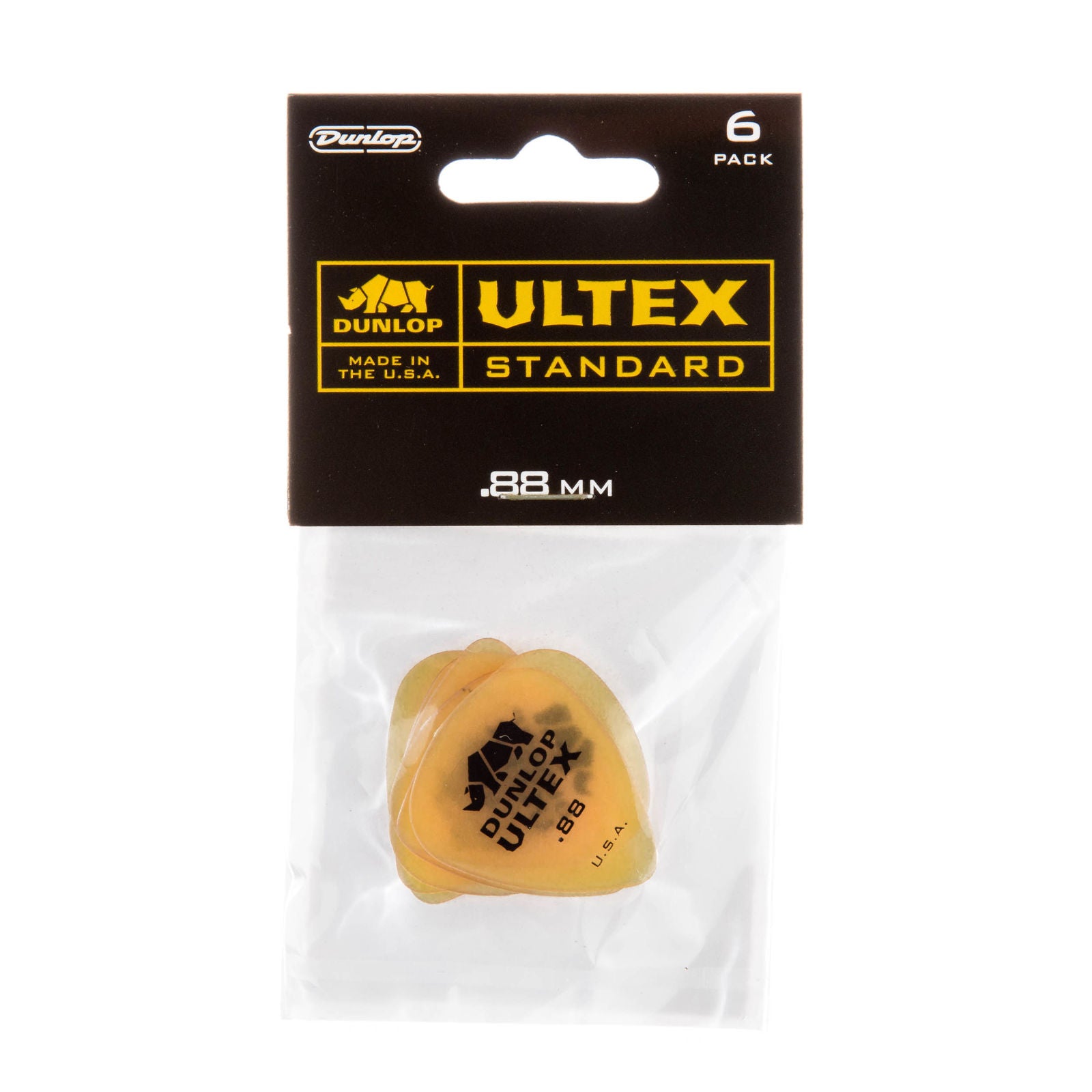 Dunlop Ultex® Standard Picks - .88mm - Pack Of 6 Picks