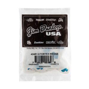 Dunlop Tortex® Wedge Picks - 1.00mm - Bag Of 72 Picks