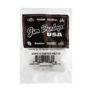 Dunlop Tortex® Wedge Picks - 1.14mm - Bag Of 72 Picks