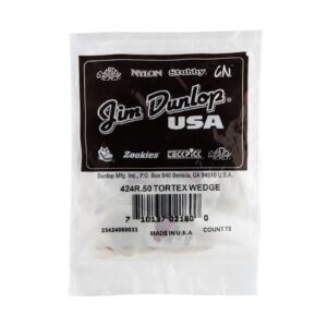Dunlop Tortex® Wedge Picks - .50mm - Bag Of 72 Picks