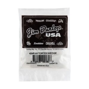 Dunlop Tortex Wedge Picks - .60mm - Bag Of 72 Picks
