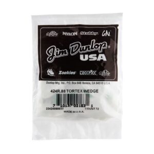 Dunlop Tortex® Wedge Picks - .88mm - Bag Of 72 Picks