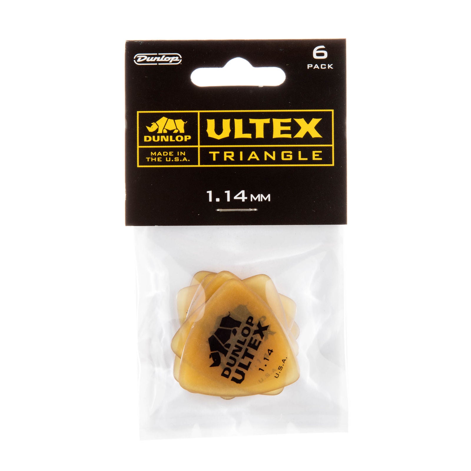 Dunlop Ultex® Triangle Picks - 1.14mm - Bag Of 6 Picks