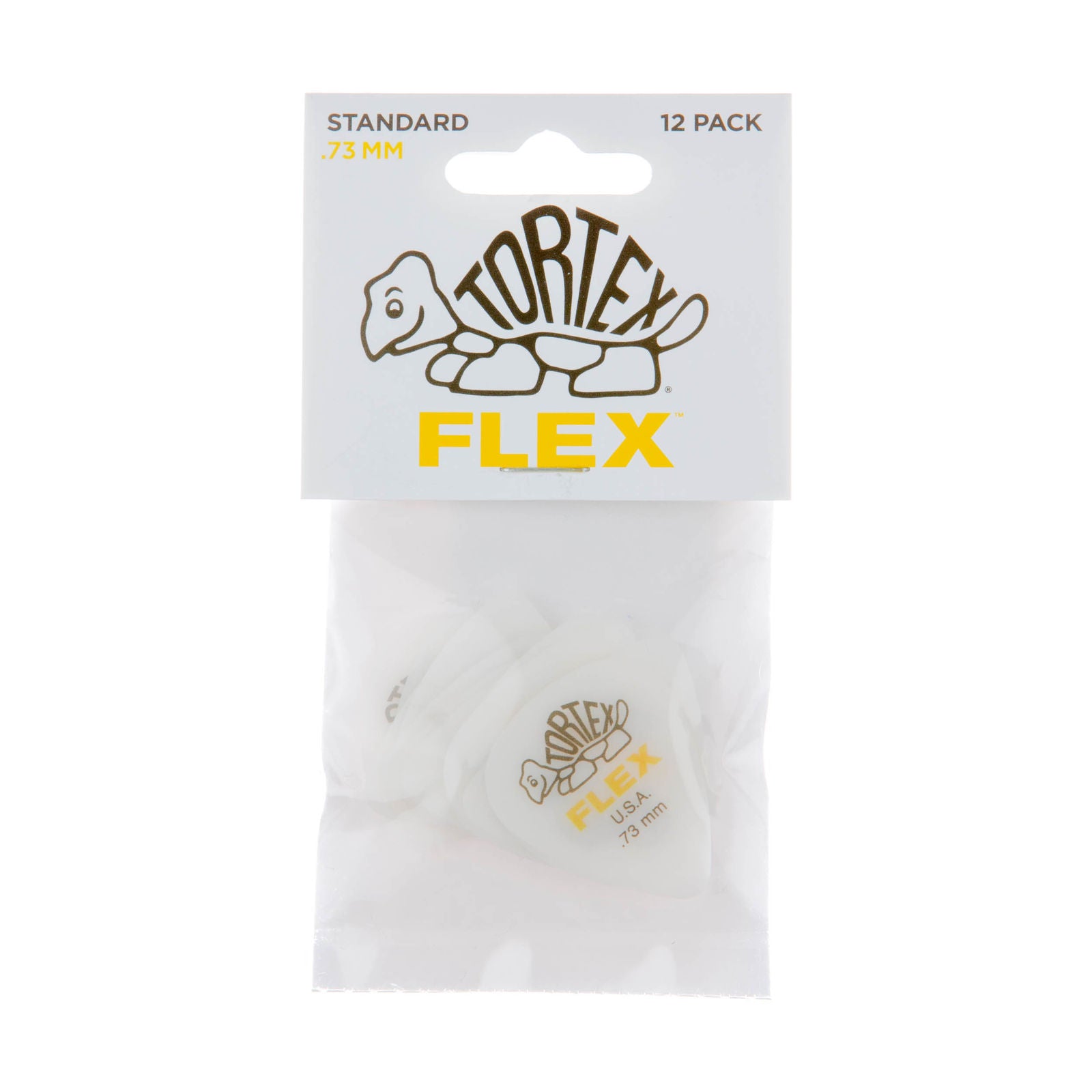 Dunlop Tortex® Flex™ Standard Picks - .73mm - Pack Of 12 Picks