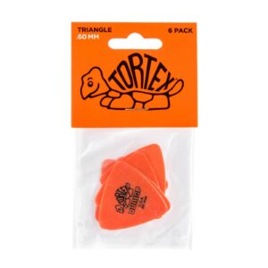 Dunlop Tortex® Triangle Picks - .60mm - Pack Of 6 Picks