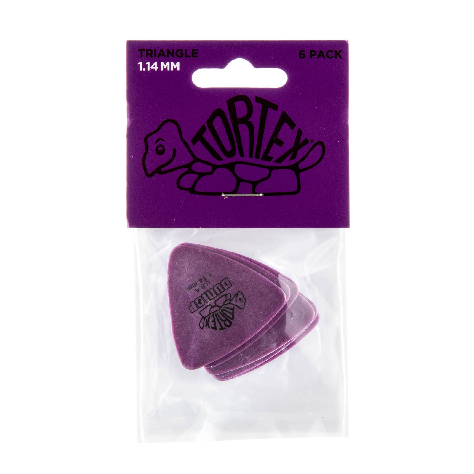 Dunlop Tortex® Triangle Picks - 1.14mm - Pack Of 6 Picks