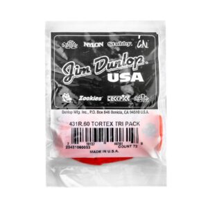 Dunlop Tortex® Triangle Pick - .60mm - Bag Of 72 Picks