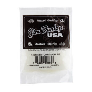 Dunlop Nylon Glow MIDI Picks - .53mm - Bag Of 72 Picks