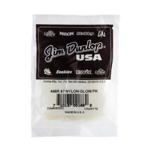 Dunlop Nylon Glow MIDI Picks - .67mm - Bag Of 72 Picks