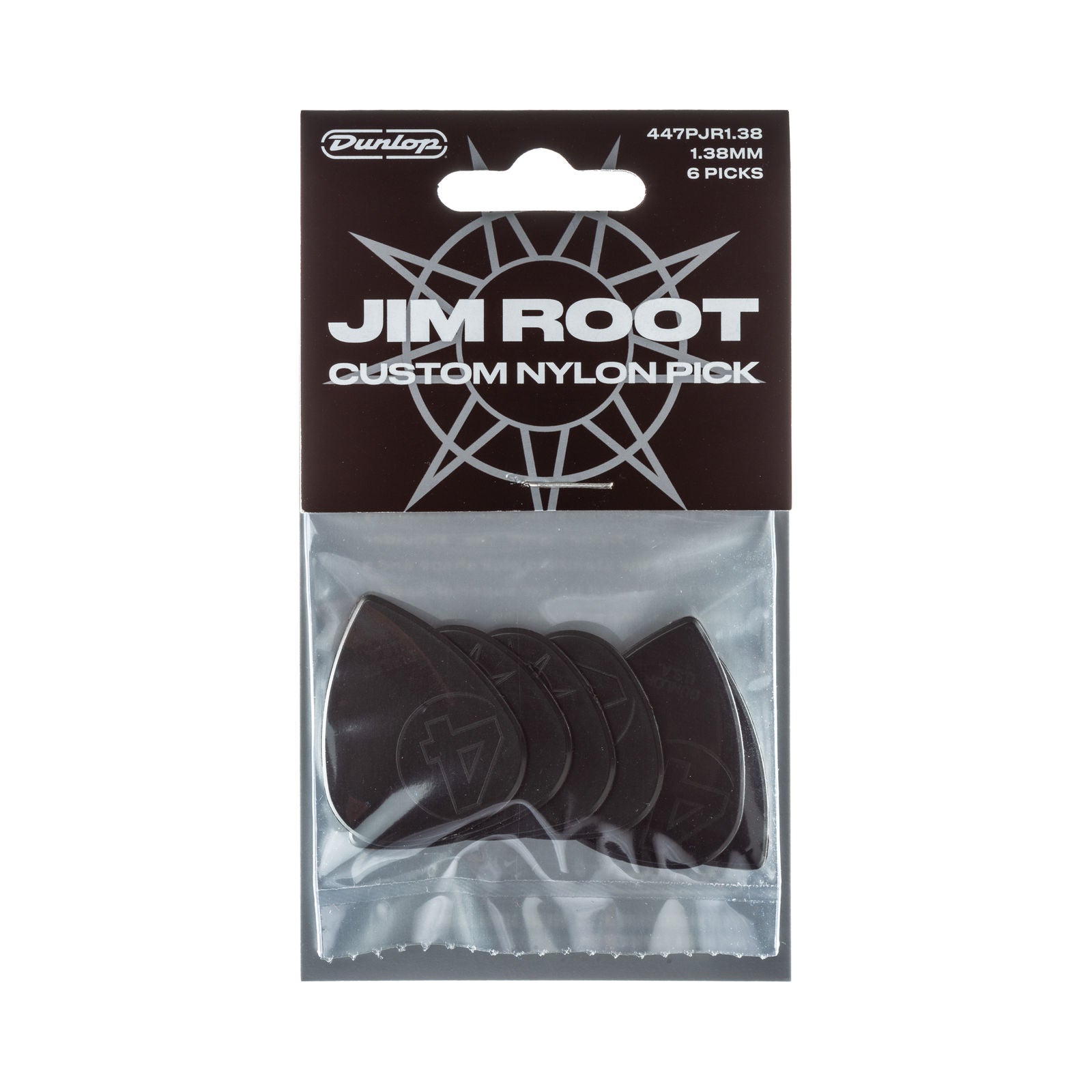 Dunlop Jim Root Custom Nylon Picks - 1.38mm - Pack Of 6 Picks