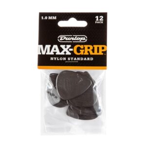 Dunlop Max-Grip® Nylon Standard Picks - 1.00mm - Pack Of 12 Picks