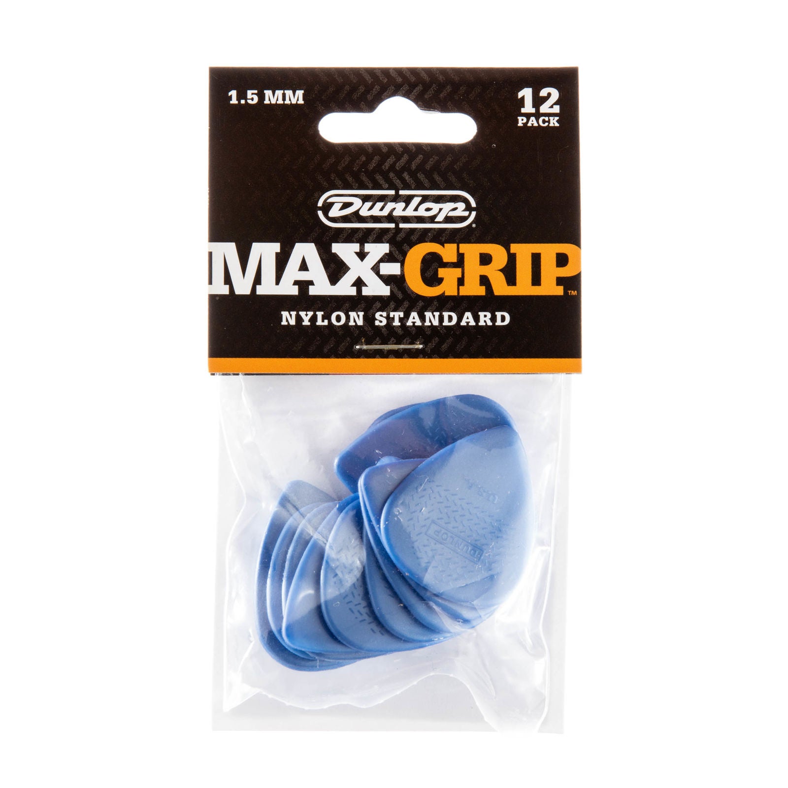 Dunlop Max-Grip® Nylon Standard Picks - 1.50mm - Pack Of 12 Picks
