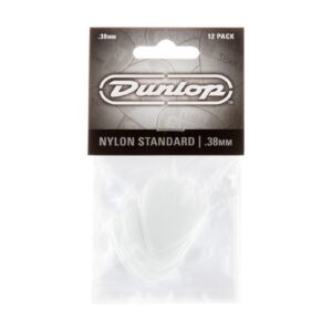 Dunlop Nylon Standard Picks - .38mm - Pack Of 12 Picks