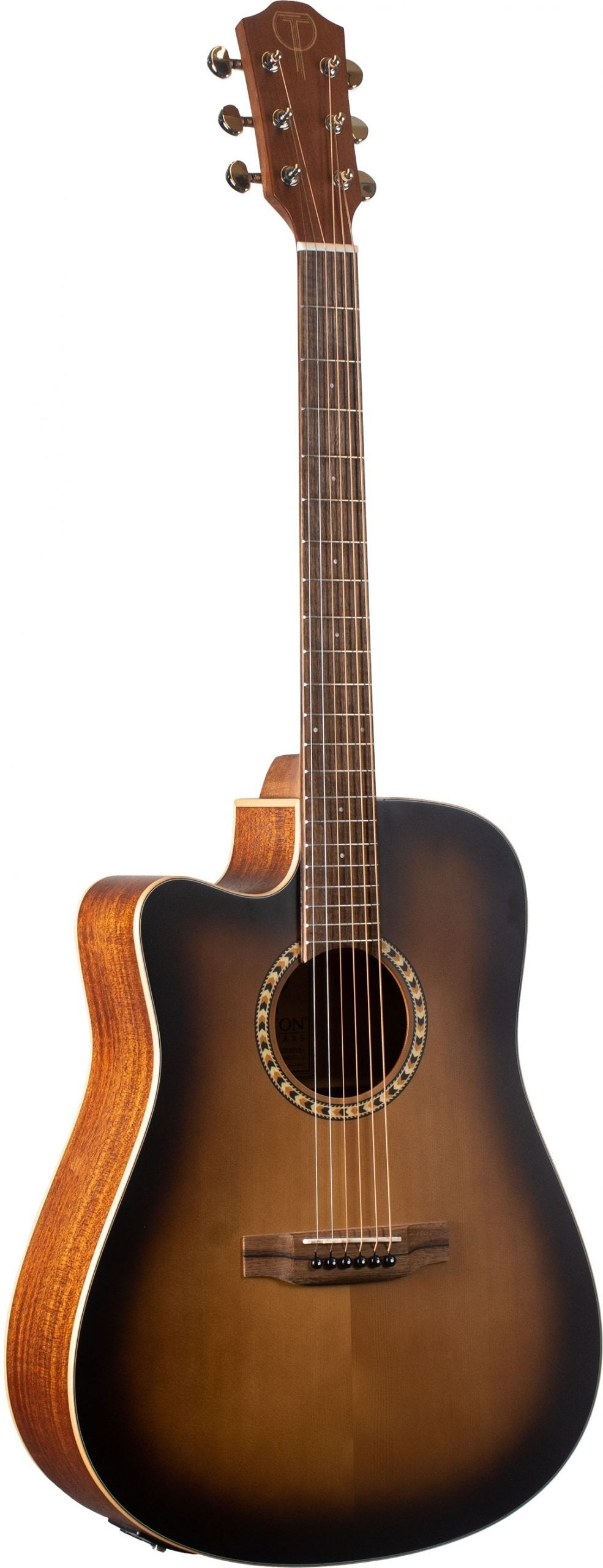 Teton STS100CEDVS-L Left Handed Dreadnought Acoustic Guitar - Mahogany Back & Sides