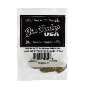 Dunlop Teckpick® Standard Brass Picks - Pack Of 12 Picks