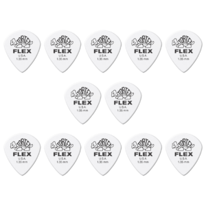 Dunlop Tortex® Flex™ Jazz III Picks - 1.35mm - Pack Of 12 Picks