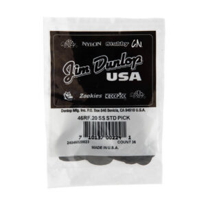 Dunlop Stainless Steel Standard Picks - .020 Inch - Bag Of 36 Picks