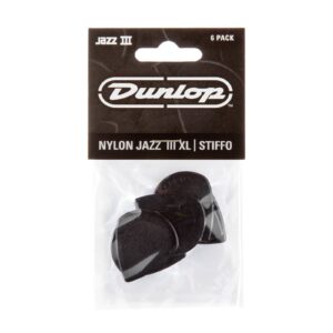 Dunlop Jazz III XL Stiffo Picks - 1.38mm - Pack Of 6 Picks