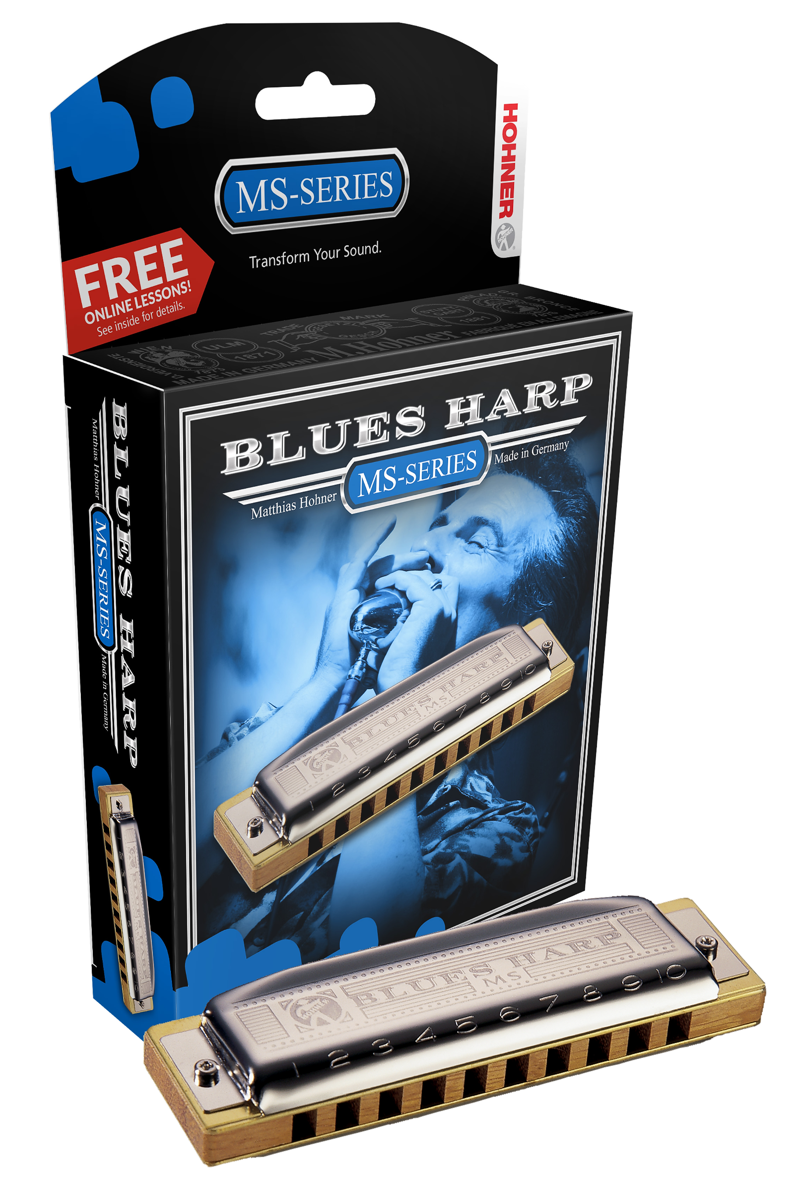 Hohner Blues Harp Harmonica, Key Of Bb