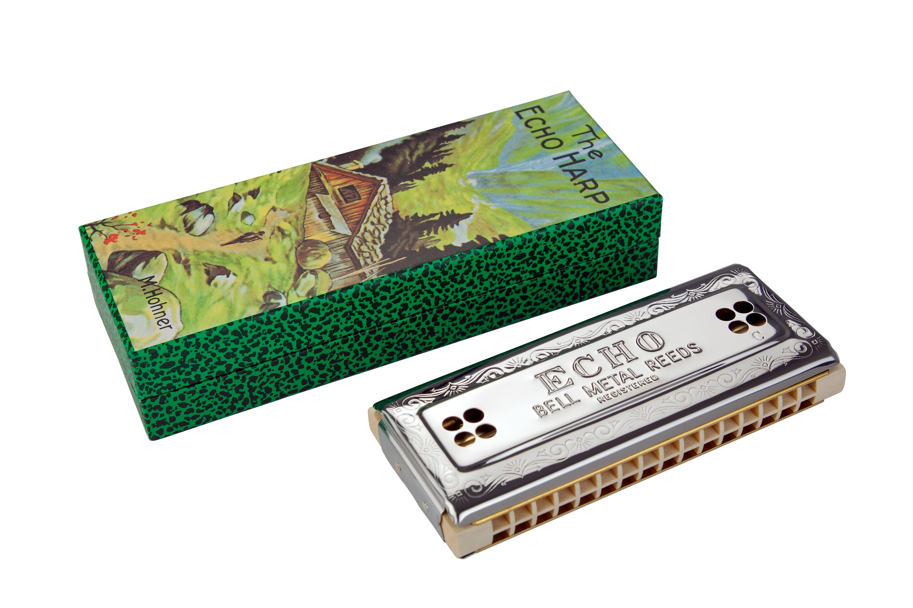 Hohner Echo 54 Tremolo Harmonica, Key Of C/G