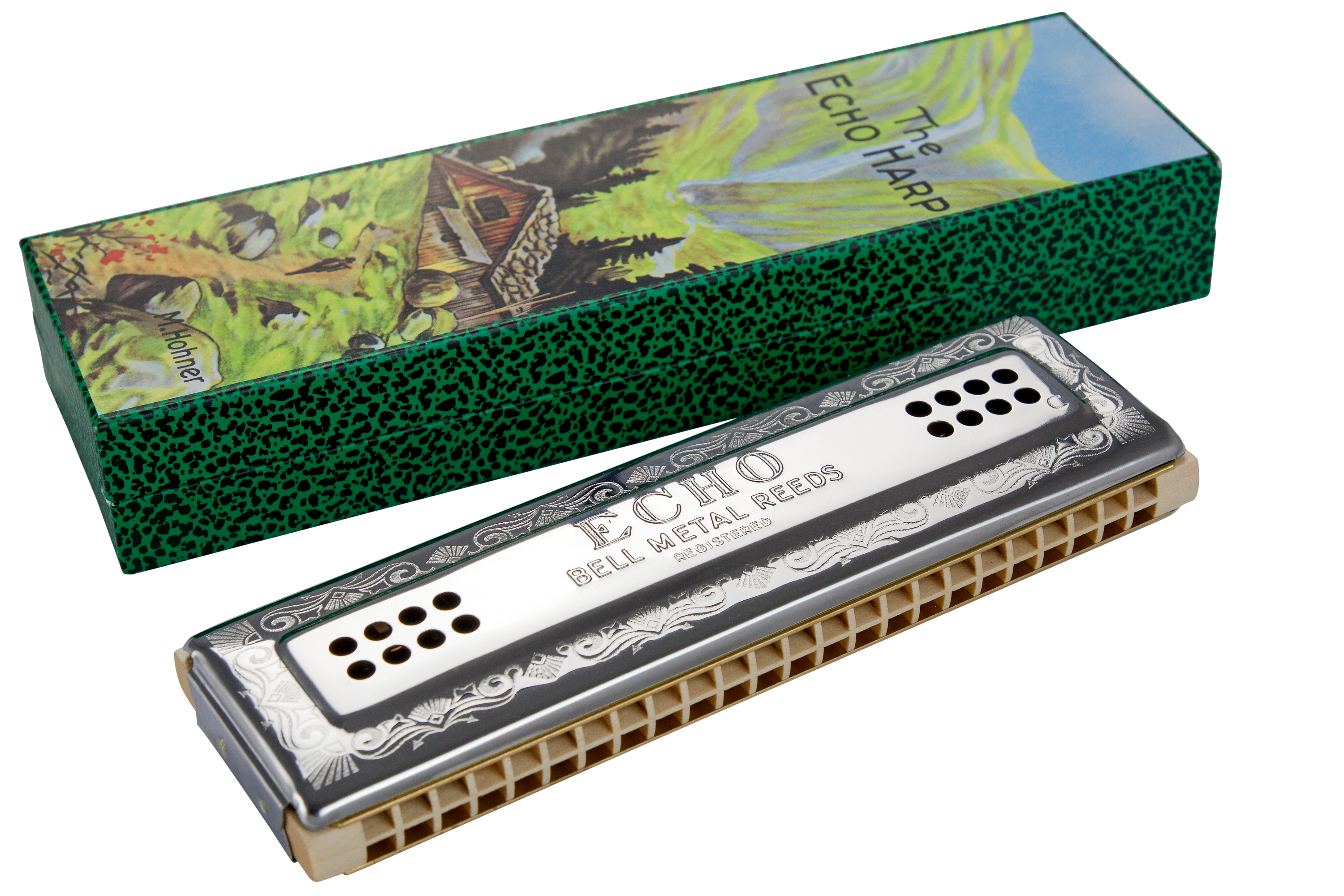 Hohner Echo 56 Tremolo Harmonica, Key Of C/G
