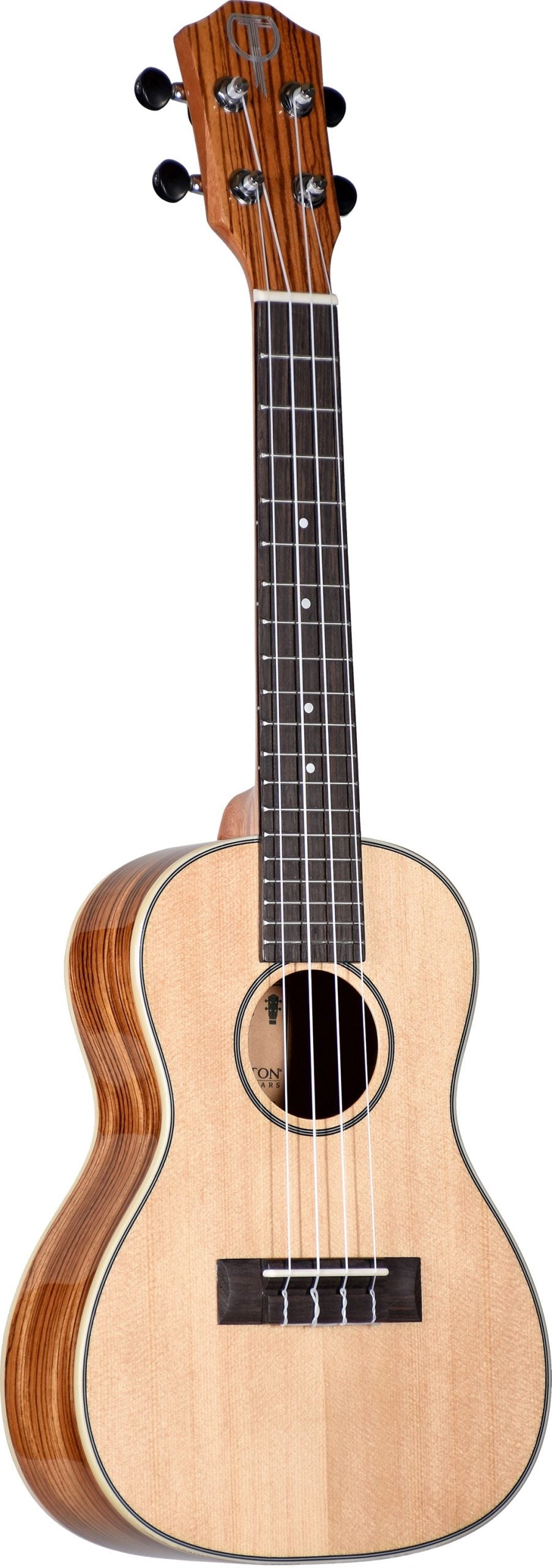Teton TC160ZWG Concert Ukulele With Zebra Wood Back & Sides