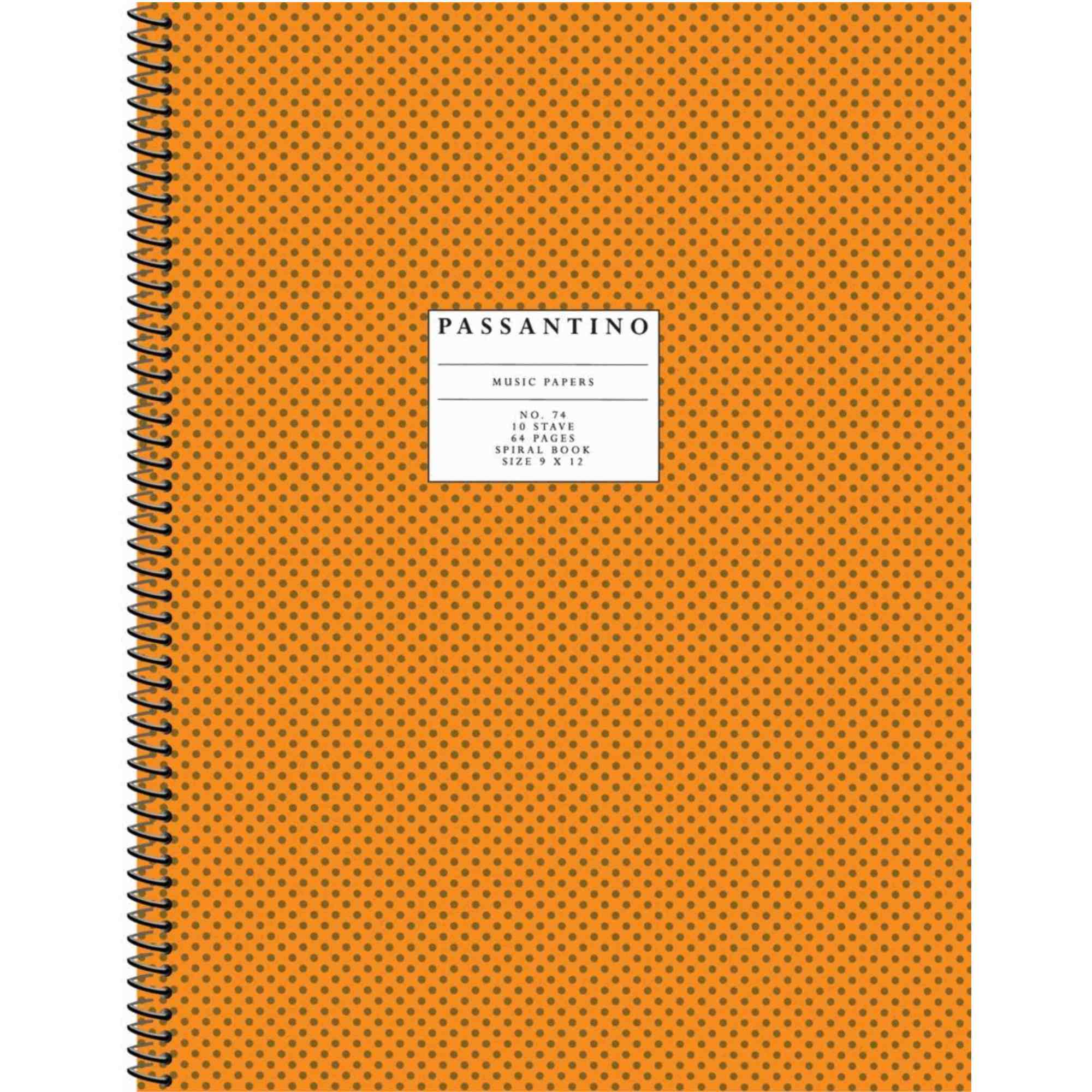 74. Spiral Book: 10-Stave, Passantino Manuscript Paper