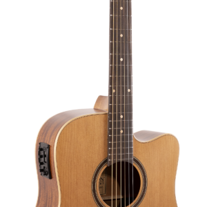 Teton STS105CENT Dreadnought Acoustic Guitar - Solid Cedar Top - Cutaway With EQ