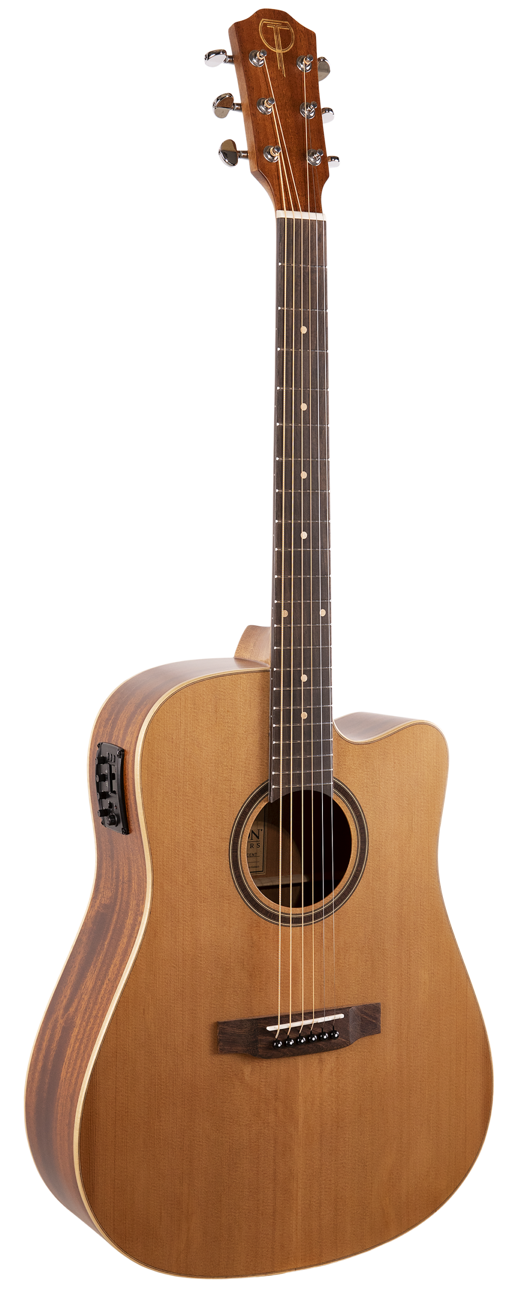 Teton STS105CENT Dreadnought Acoustic Guitar - Solid Cedar Top - Cutaway With EQ