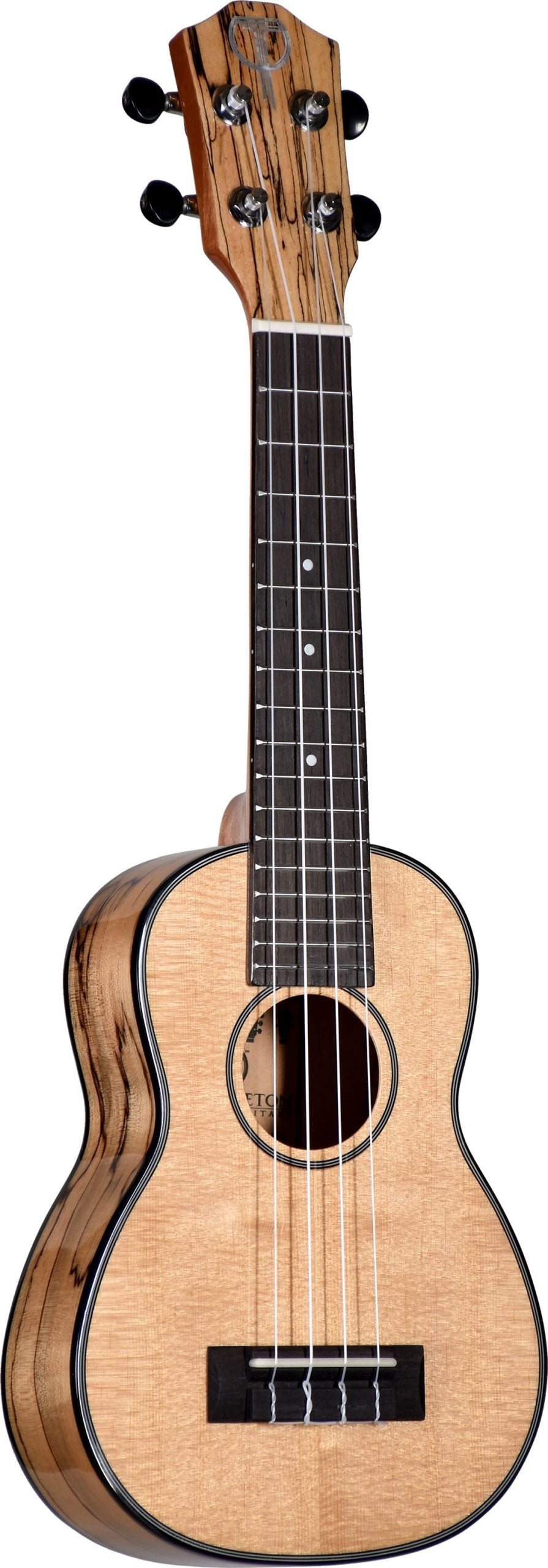 Teton TS130SMG Soprano Ukulele With Spalted Maple Back & Sides