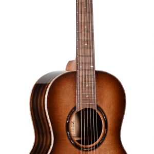 Teton STP180DVB Parlor Guitar With Ebony Back & Sides - Solid Spruce Top - Dark Vintage Burst