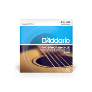 D'Addario Light Phosphor Bronze Strings EJ16