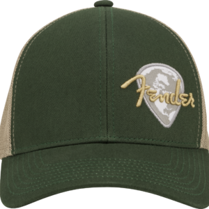 Fender® Globe Pick Patch Hat, Green/Khaki, One Size