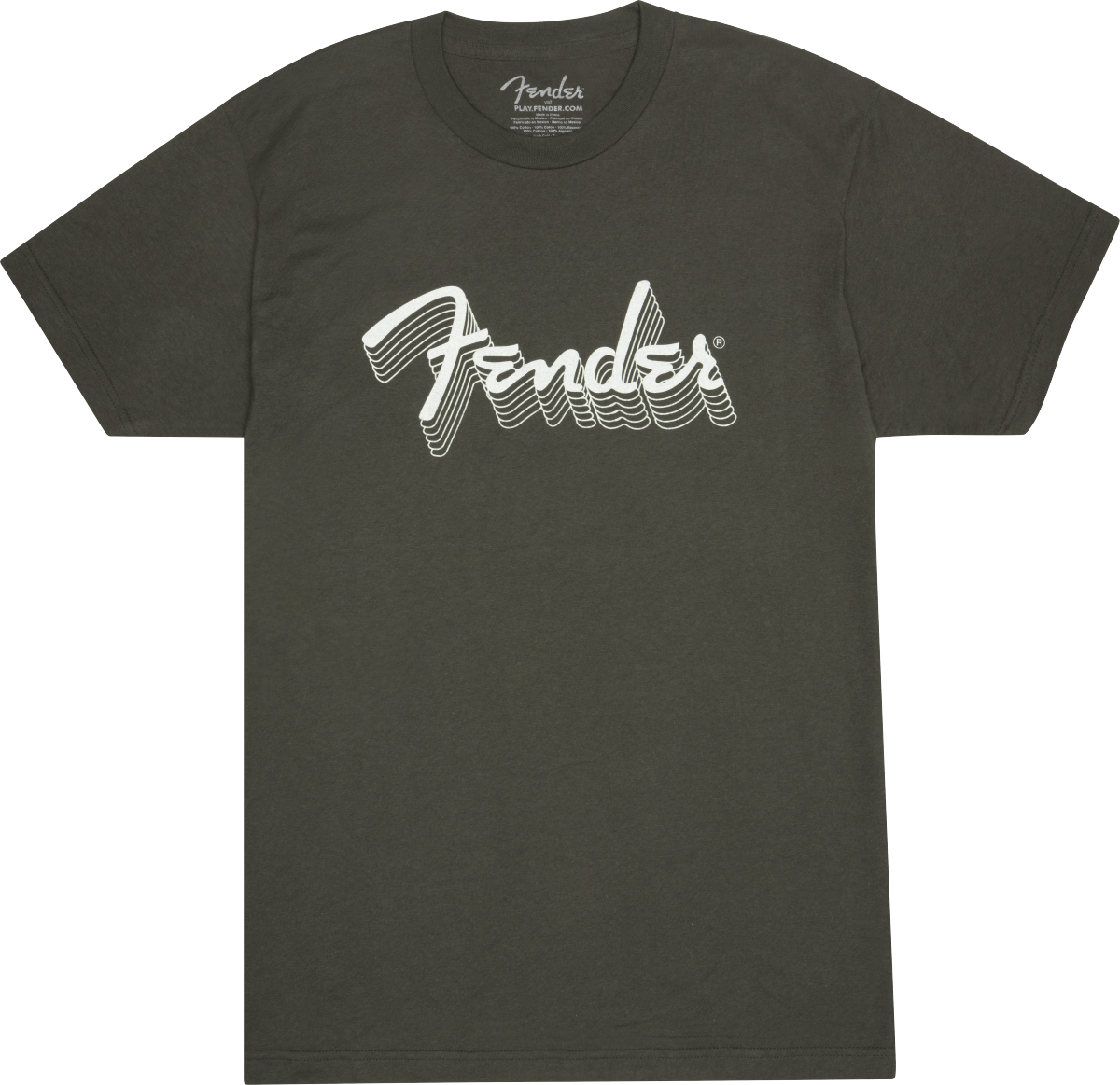 Fender® Reflective Ink T-Shirt Charcoal — S