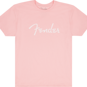 Fender® Spaghetti Logo T-Shirt Shell Pink — XL