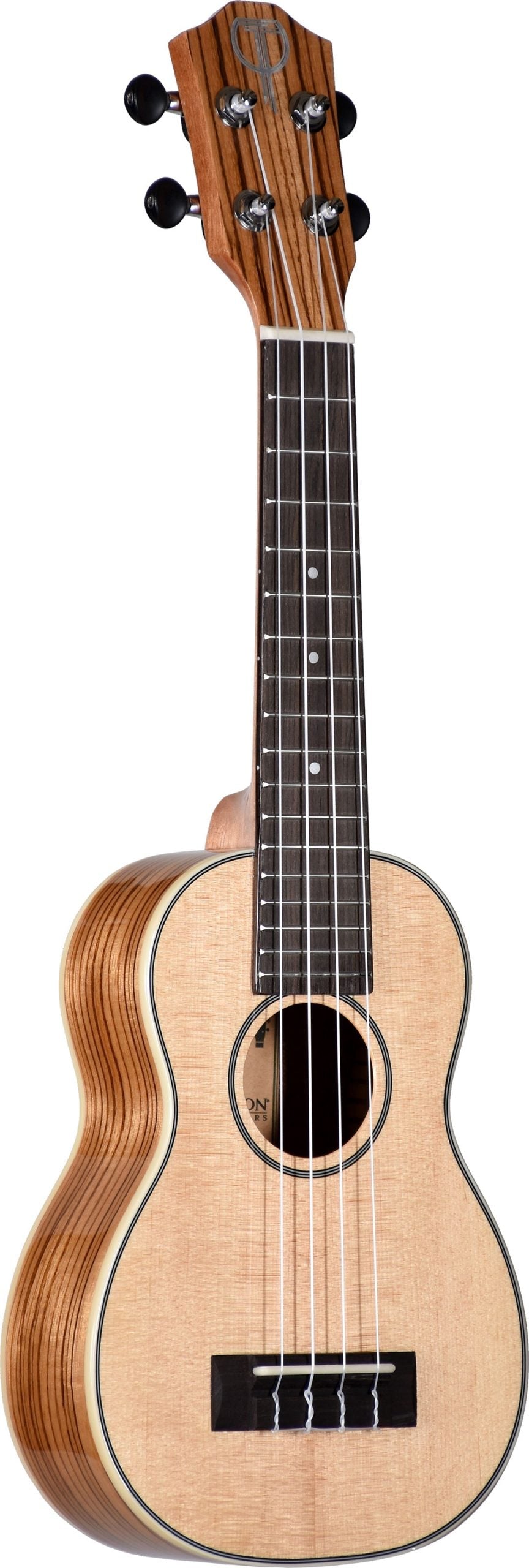 Teton TS160ZWG Soprano Ukulele With Zebra Wood Back & Sides