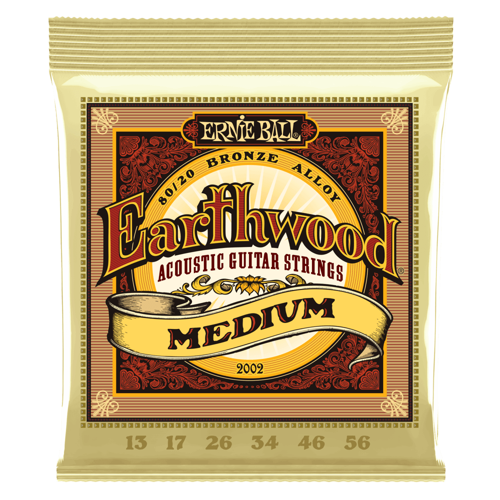 Ernie Ball Earthwood 80/20 Bronze Acoustic Guitar Strings - Medium - 13-56