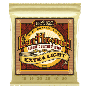 Ernie Ball Earthwood 80/20 Bronze Acoustic Guitar Strings - Extra Light - 10-50