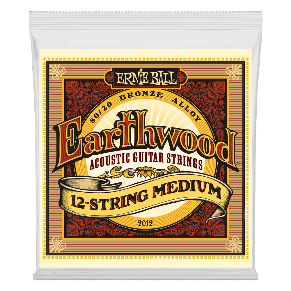 Ernie Ball Earthwood 80/20 Bronze 12-String Acoustic Guitar Strings - Medium - 11-52