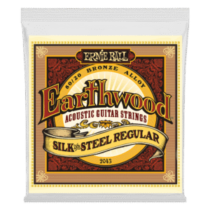 Ernie Ball Earthwood 80/20 Bronze Silk & Steel Acoustic Guitar Strings - Regular - 13-56