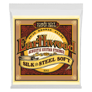 Ernie Ball Earthwood 80/20 Bronze Silk & Steel Acoustic Guitar Strings - Soft - 11-52