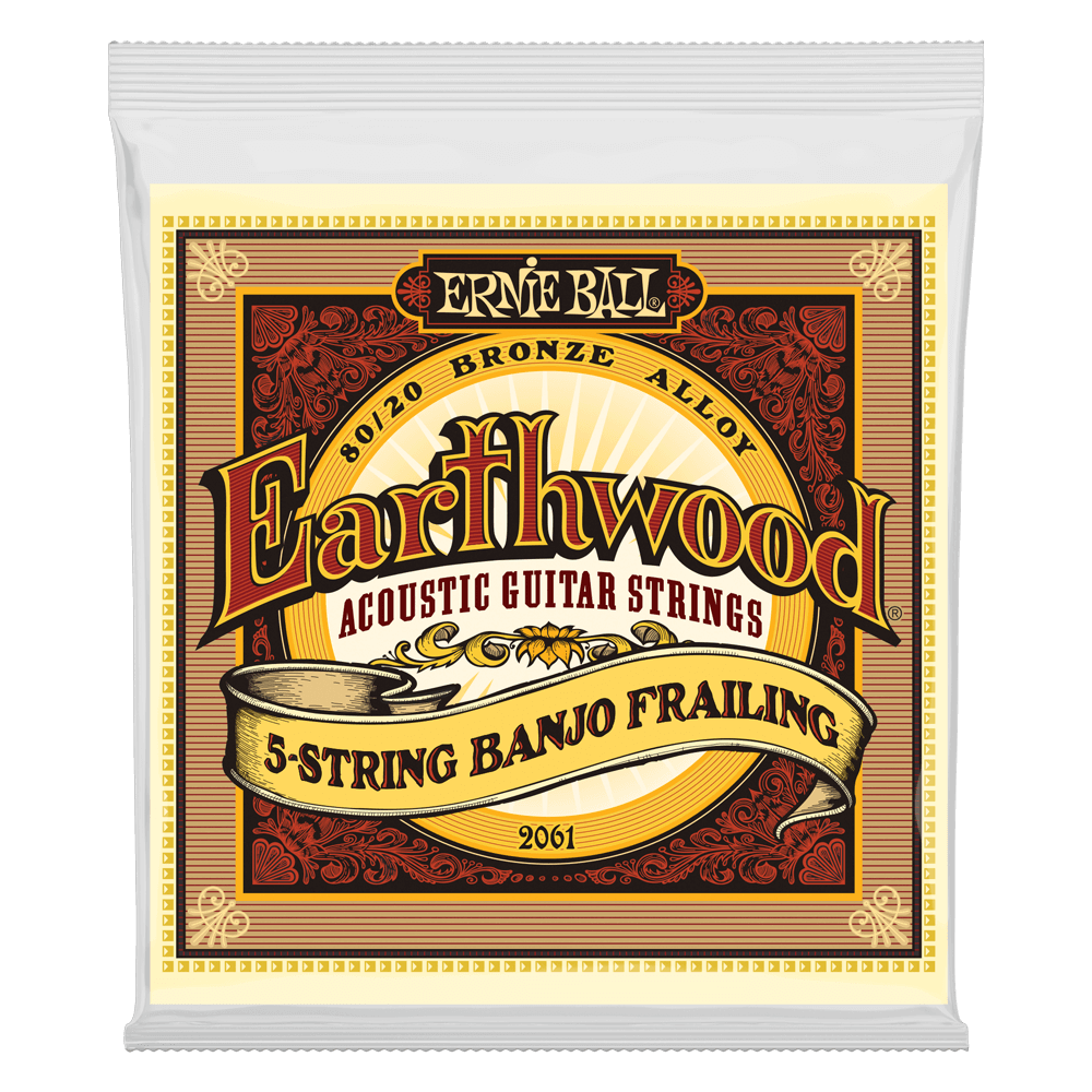 Ernie Ball Earthwood 80/20 Bronze 5-String Banjo Strings - 10-24