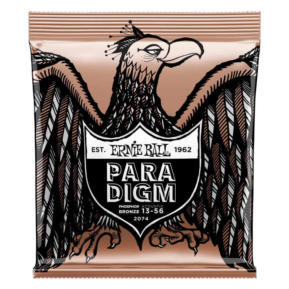 Ernie Ball Paradigm Phosphor Bronze Acoustic Guitar Strings - Medium - 13-56